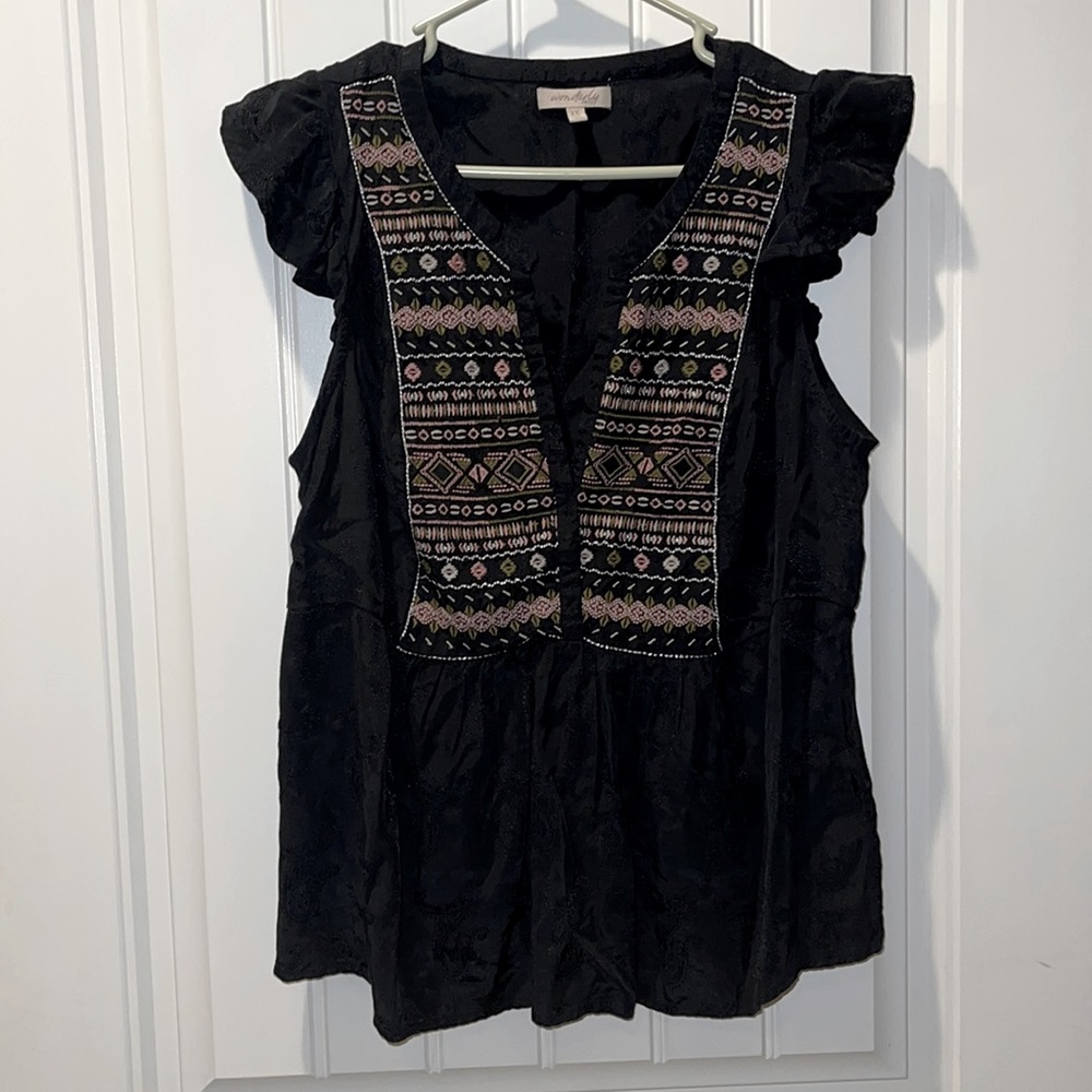 Wonderly curvy boho top size 1X